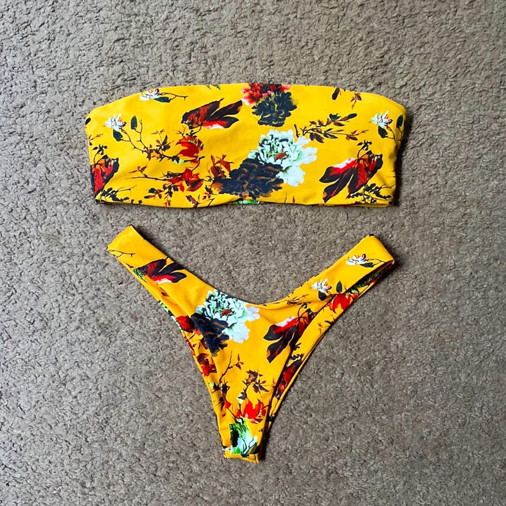 Yellow Floral Zaful Bikini